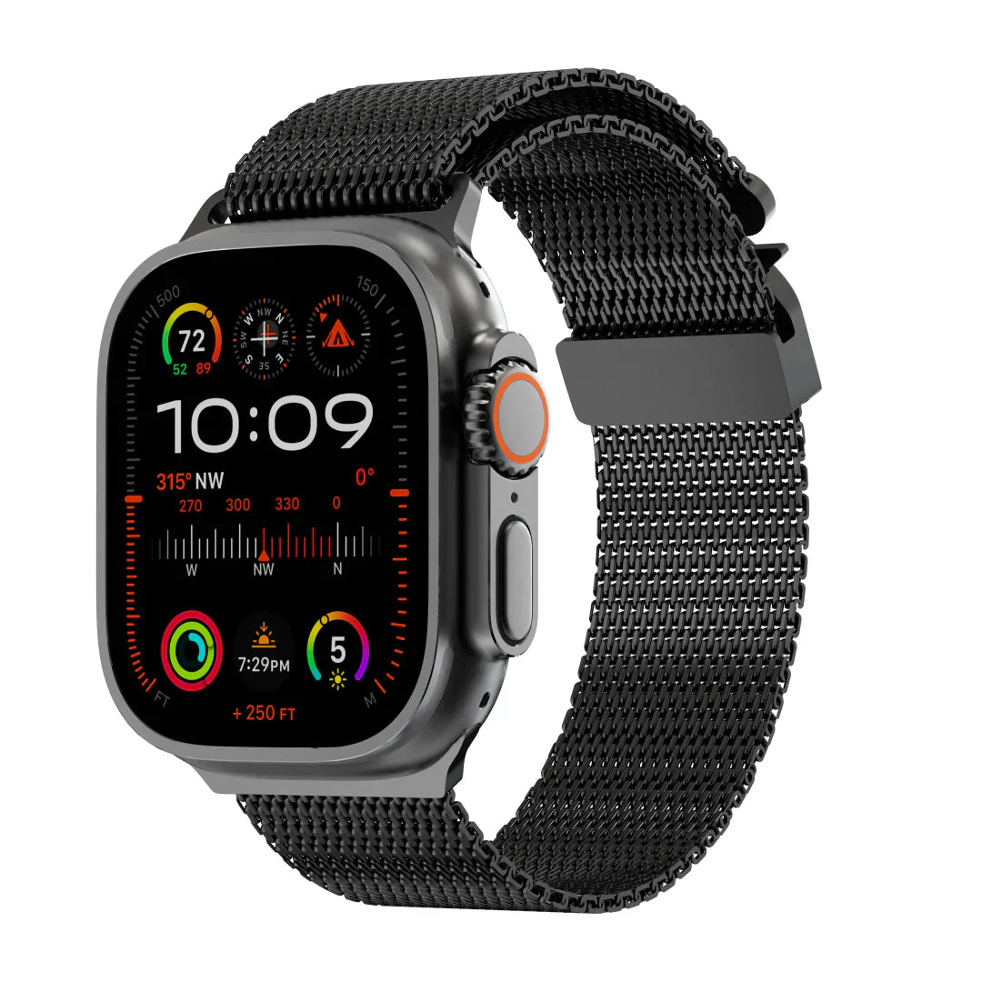 רצועת טיטניום במראה מילאנזי עבור Apple Watch