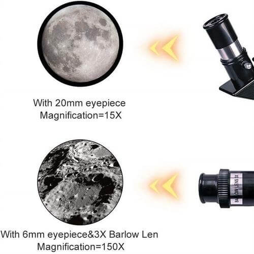 Explore the Stars with Ease - Professional Telescope with Tripod & 150x Zoom for Moon Watching