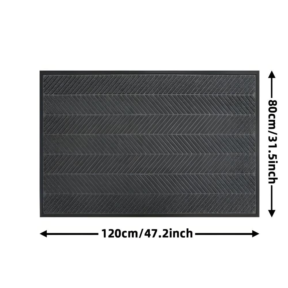 Alfombra de Puerta Antideslizante Chevron Ridges