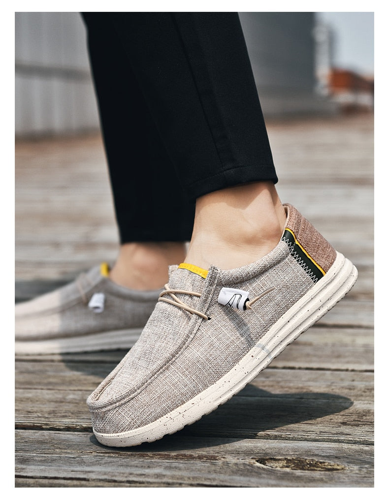 CasualEdge - Chaussures décontractées en toile pour hommes