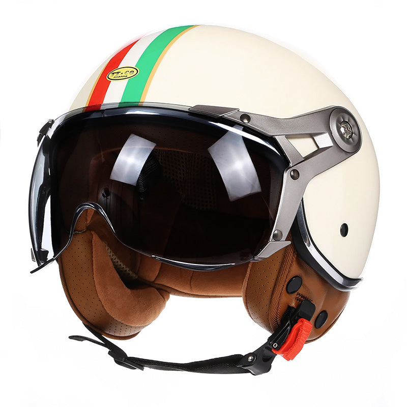 Vintage Racer Helmet with Bubble