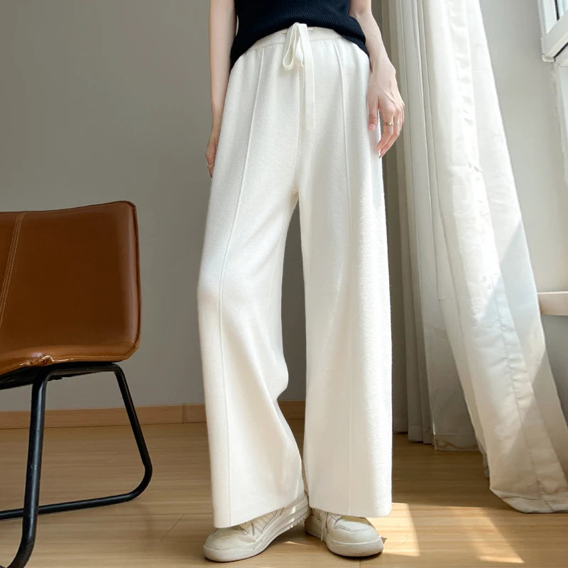 Pantaloni in Cashmere Relaxed Monarque