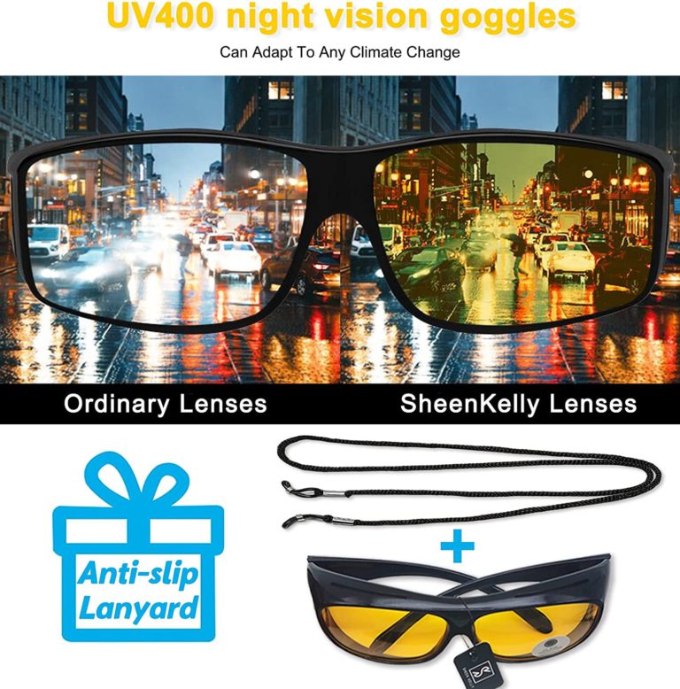 Lunettes anti-éblouissantes HD de vision nocturne