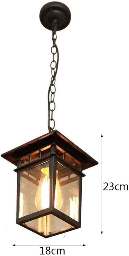 Vrimlo  Retro Outdoor Glass Hangs Lamp