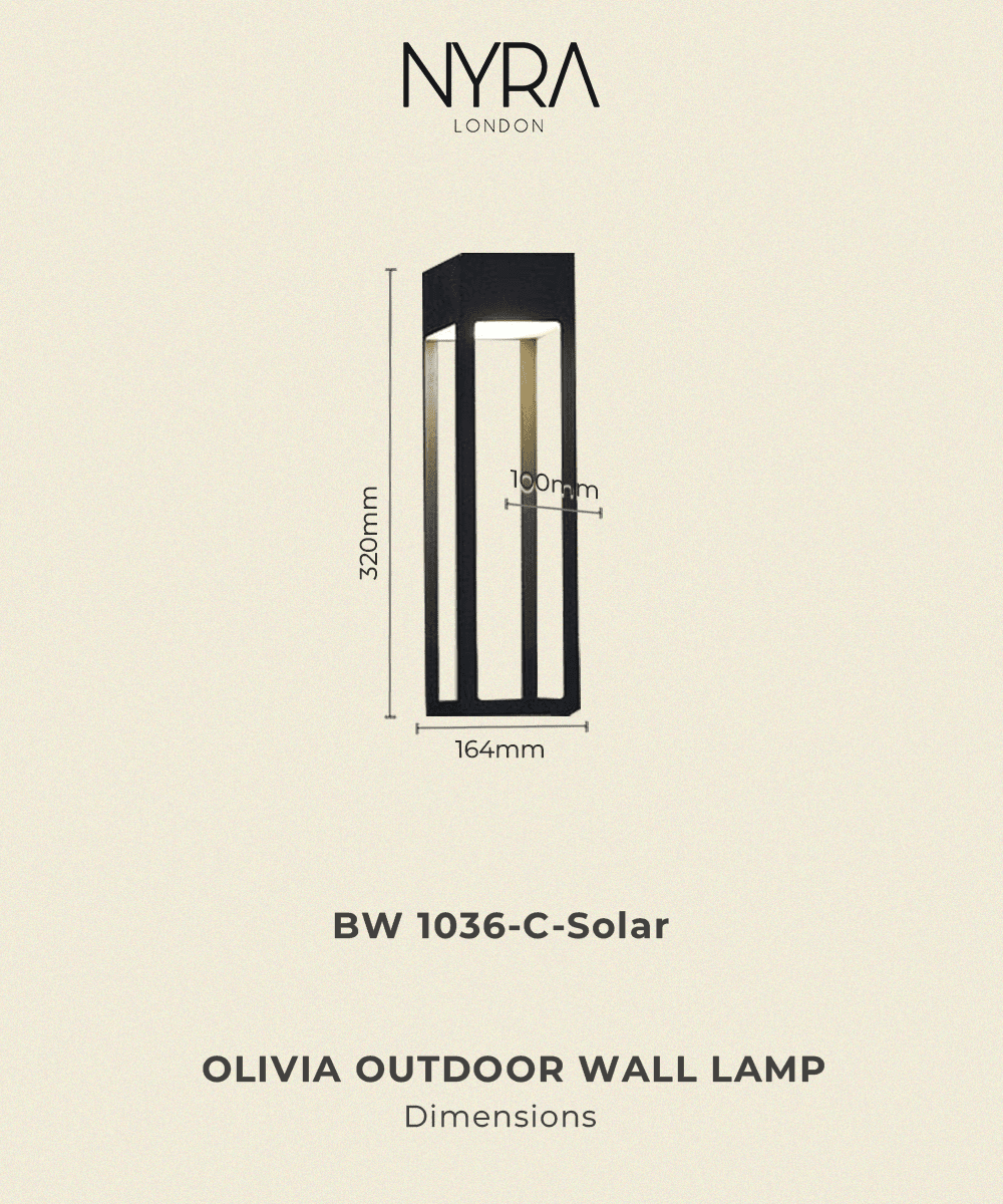 Lámpara de pared para exterior Olivia