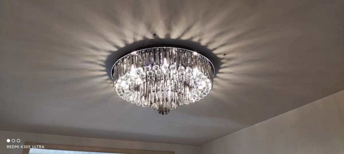 Chandelier en cristal noir Meridian