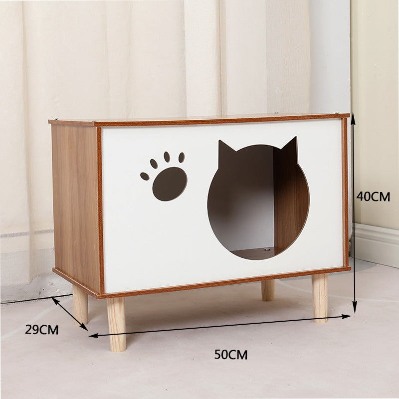 Ensemble lit et table de chevet pour animal de compagnie WoodNest