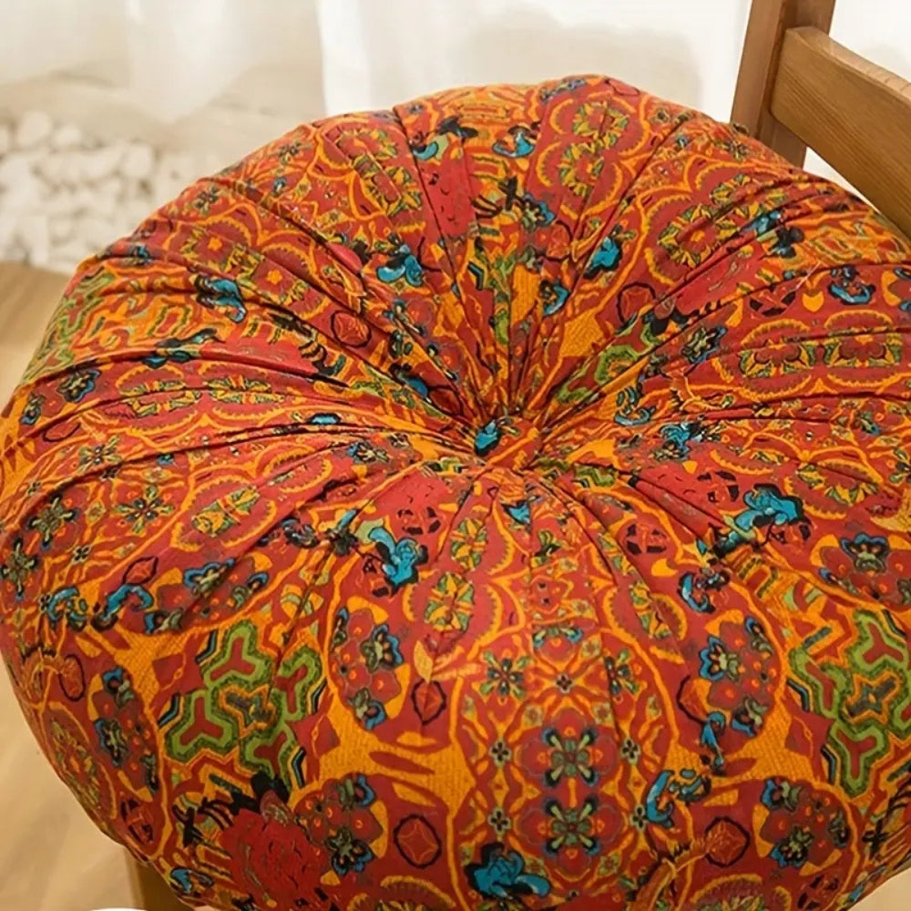 Coussin de méditation en peluche inspiré du Maroc