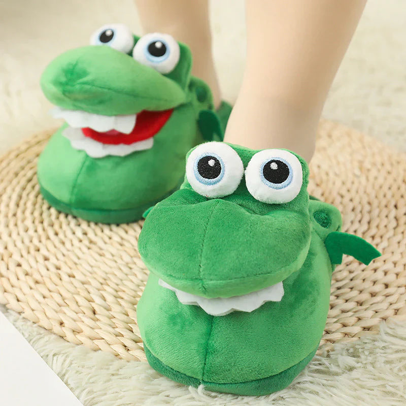 CrocSlips™ - 1 Paar lustige Krokodil-Slipper