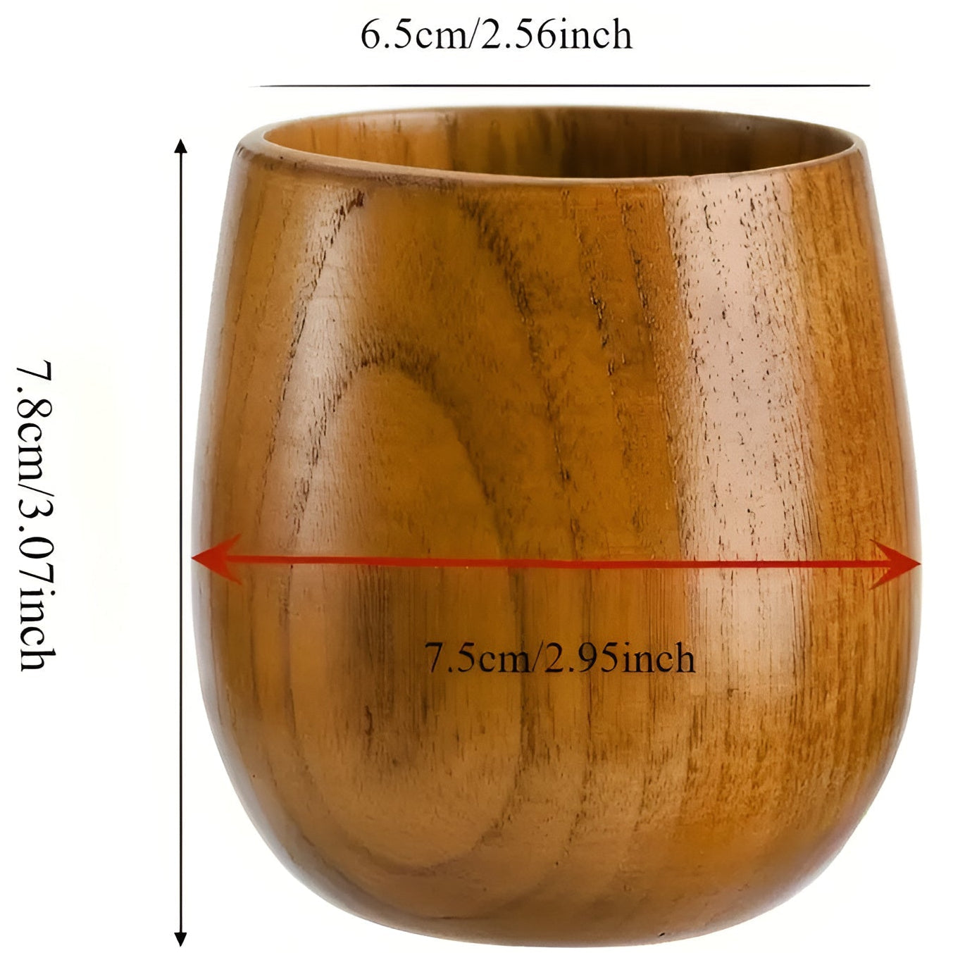 Tasse à thé en bois fait main