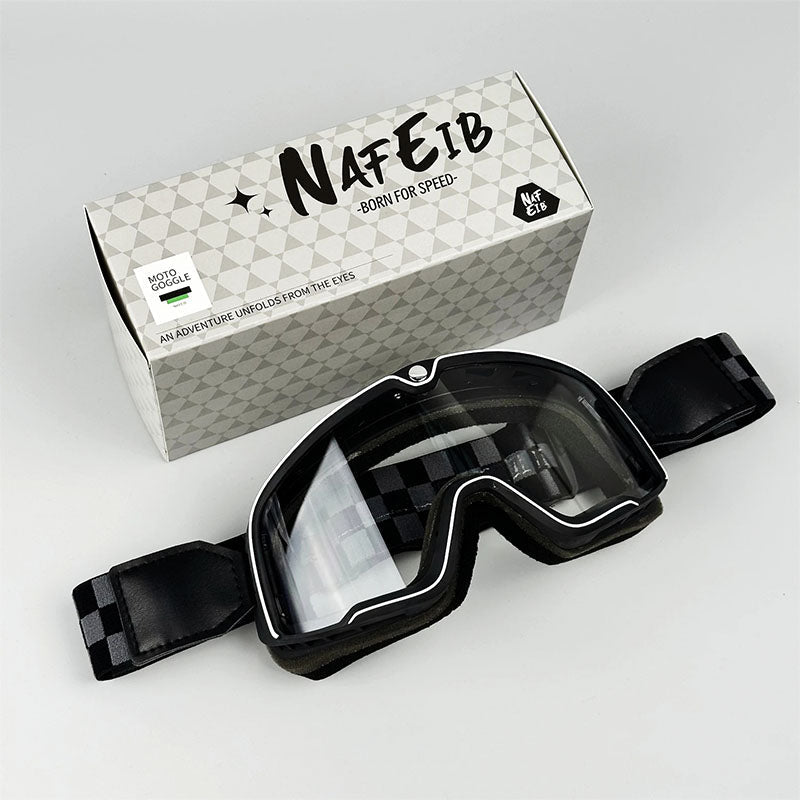 Retro Motorcycle Goggles - Fit Over Glasses