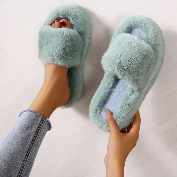 Alicia Faux Fur Slippers