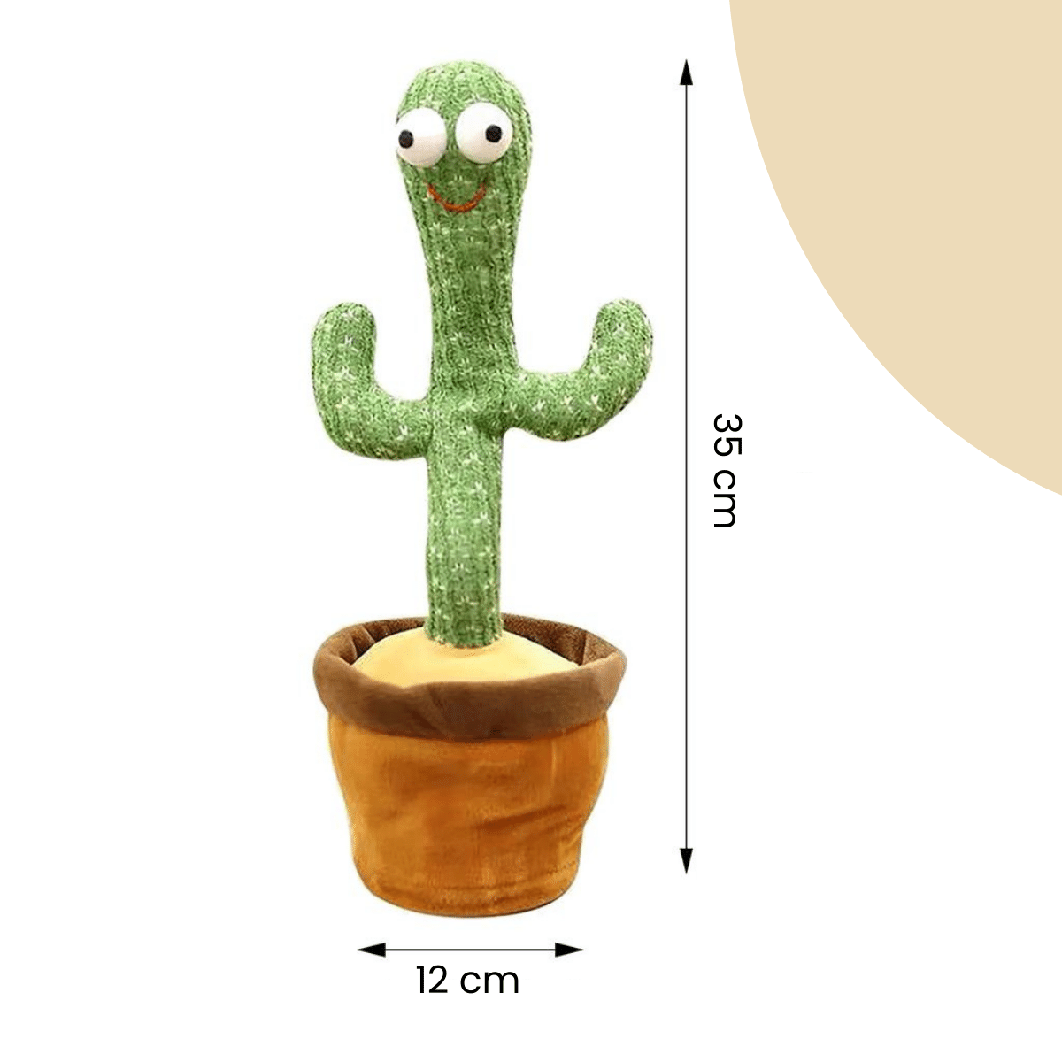 Happy Cactus™ - Brinquedo que reage ao som - Cacto dançante