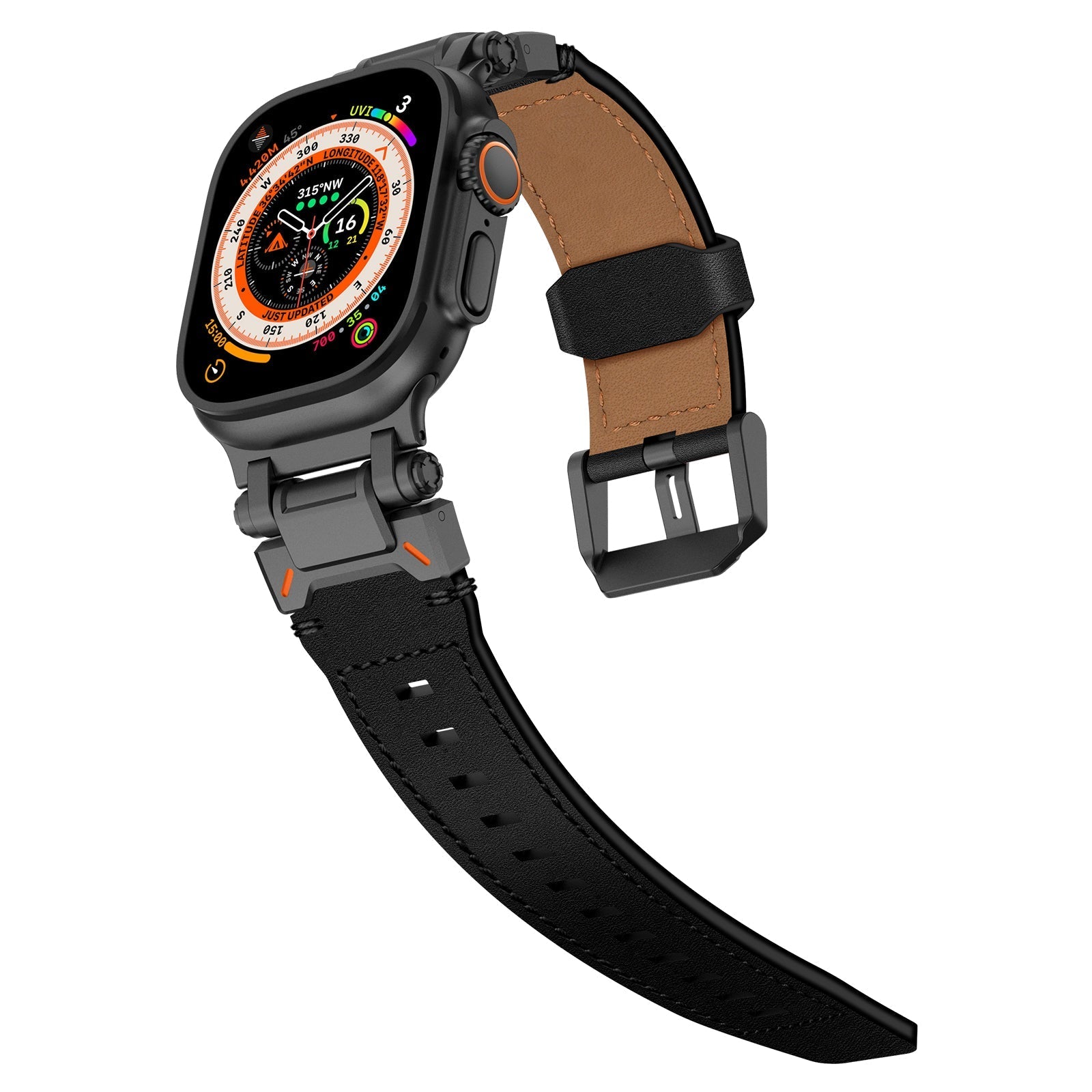 Bracelet en cuir Crazy Horse Explorer pour Apple Watch