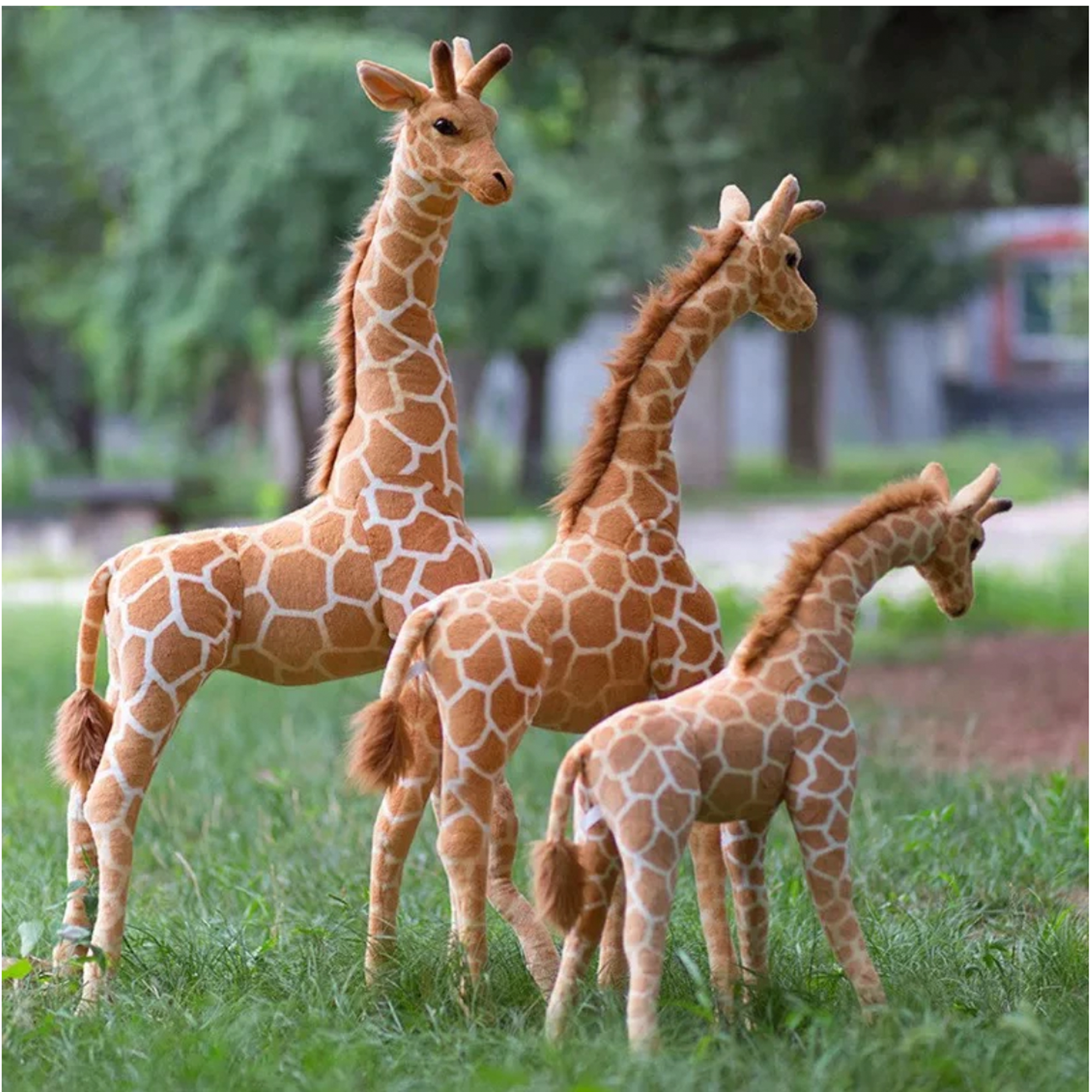 Realistic Giant Plush Toy Giraffe