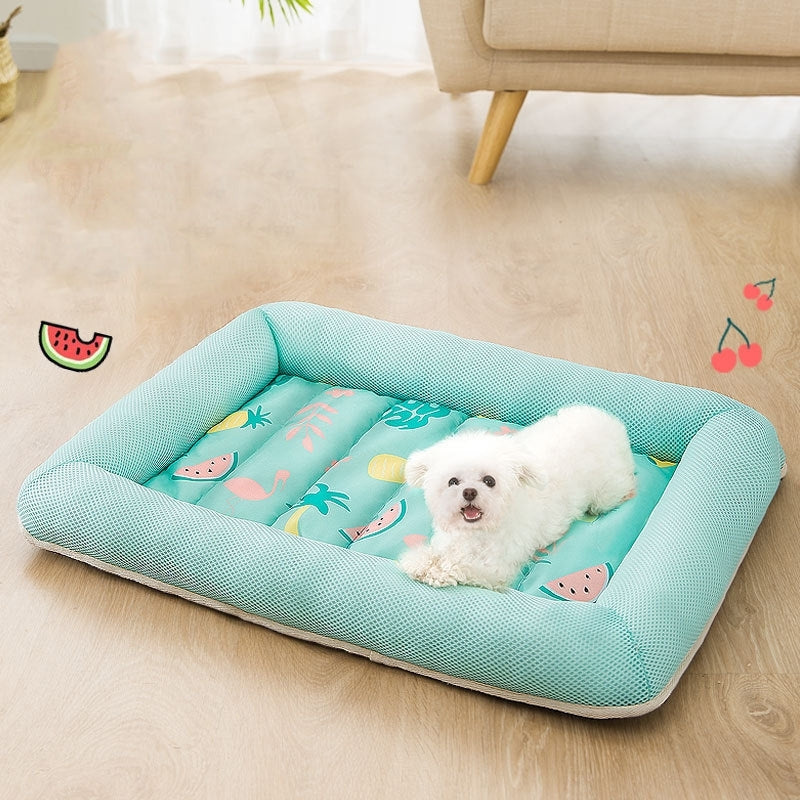 Tropical Summer Dog Cooling Bed