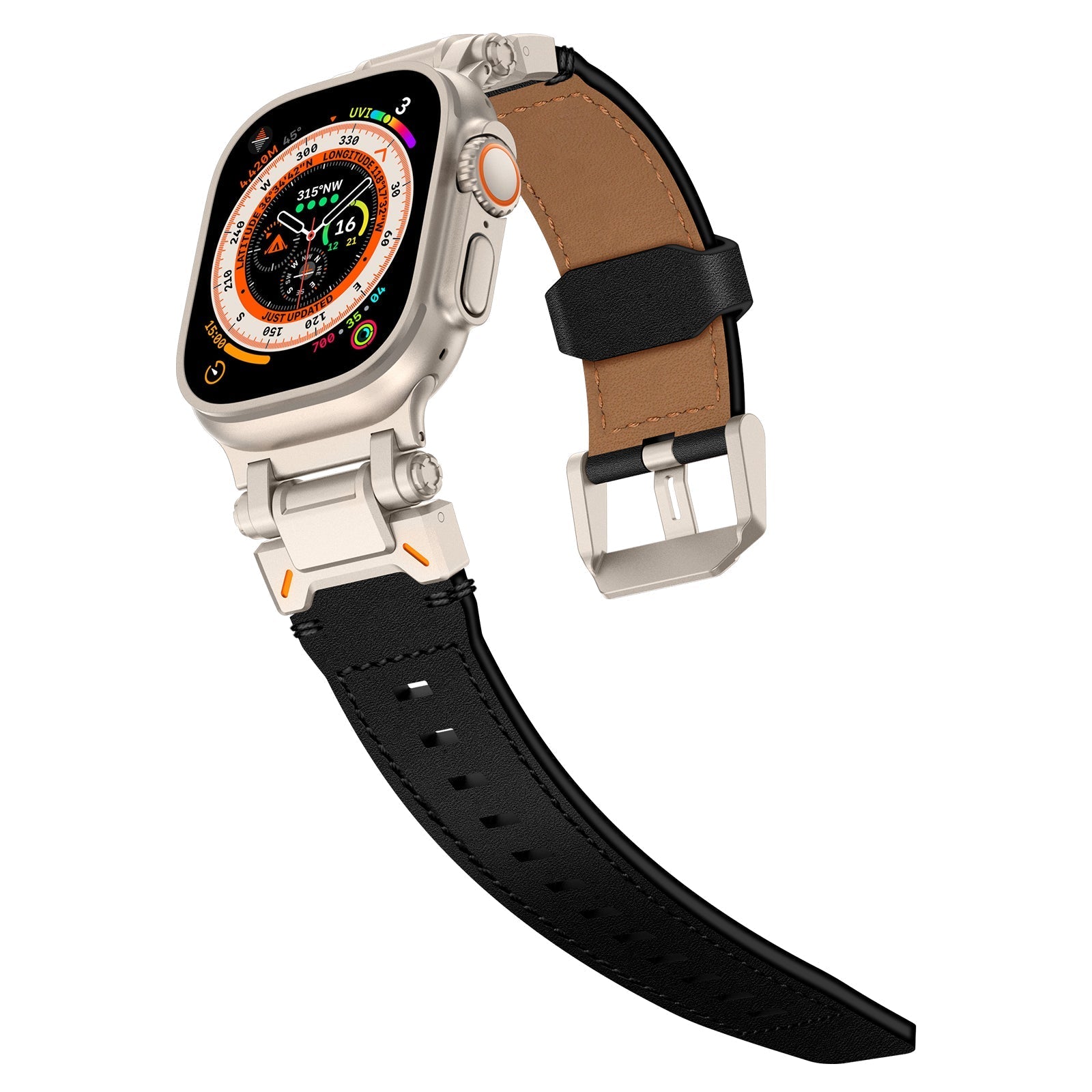 Bracelet en cuir Crazy Horse Explorer pour Apple Watch