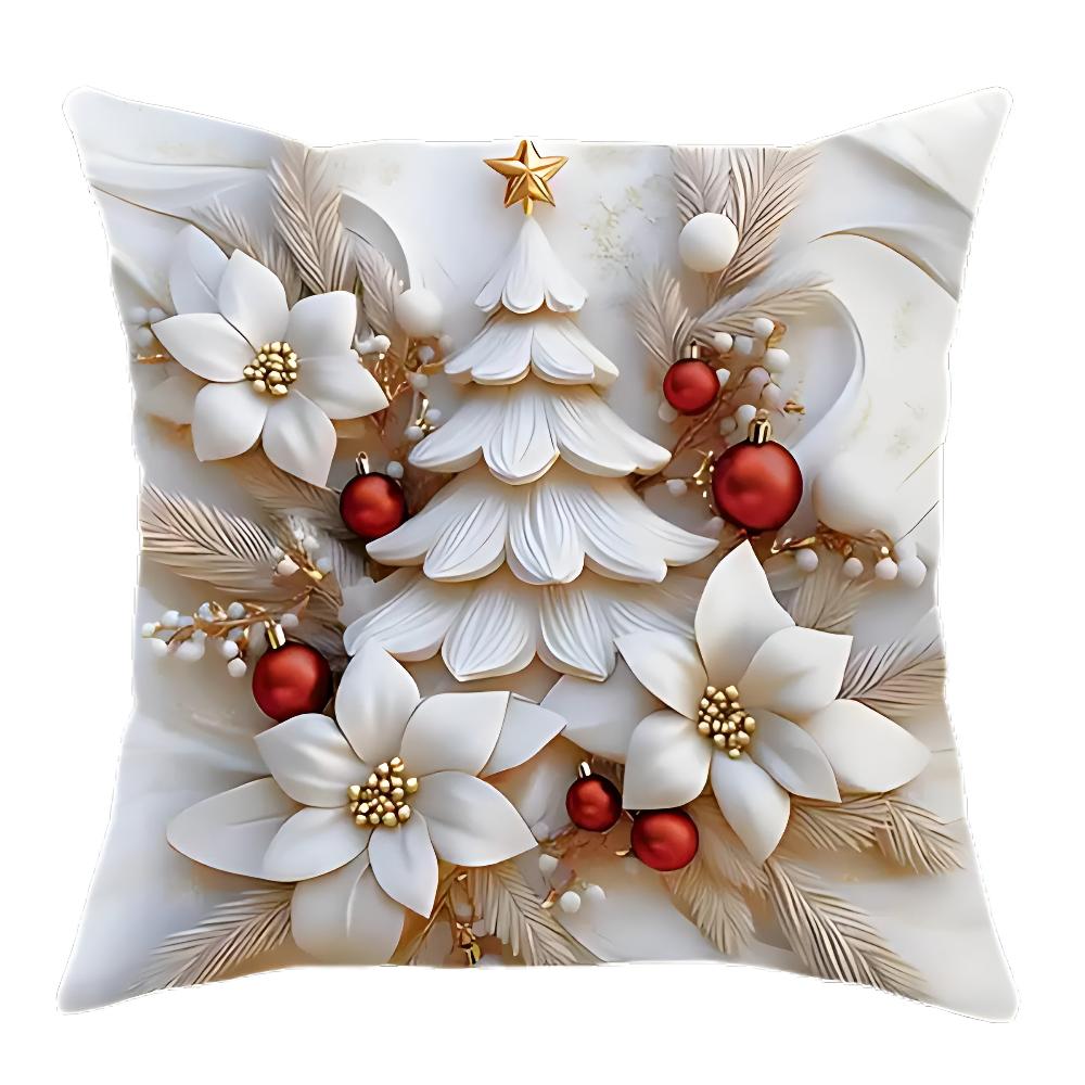 Christmas Charm Velvet Cushion Covers | Set of 4