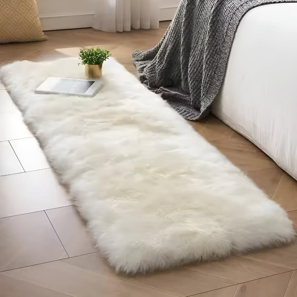 Faux-Fur-Plüschsofaüberwurf