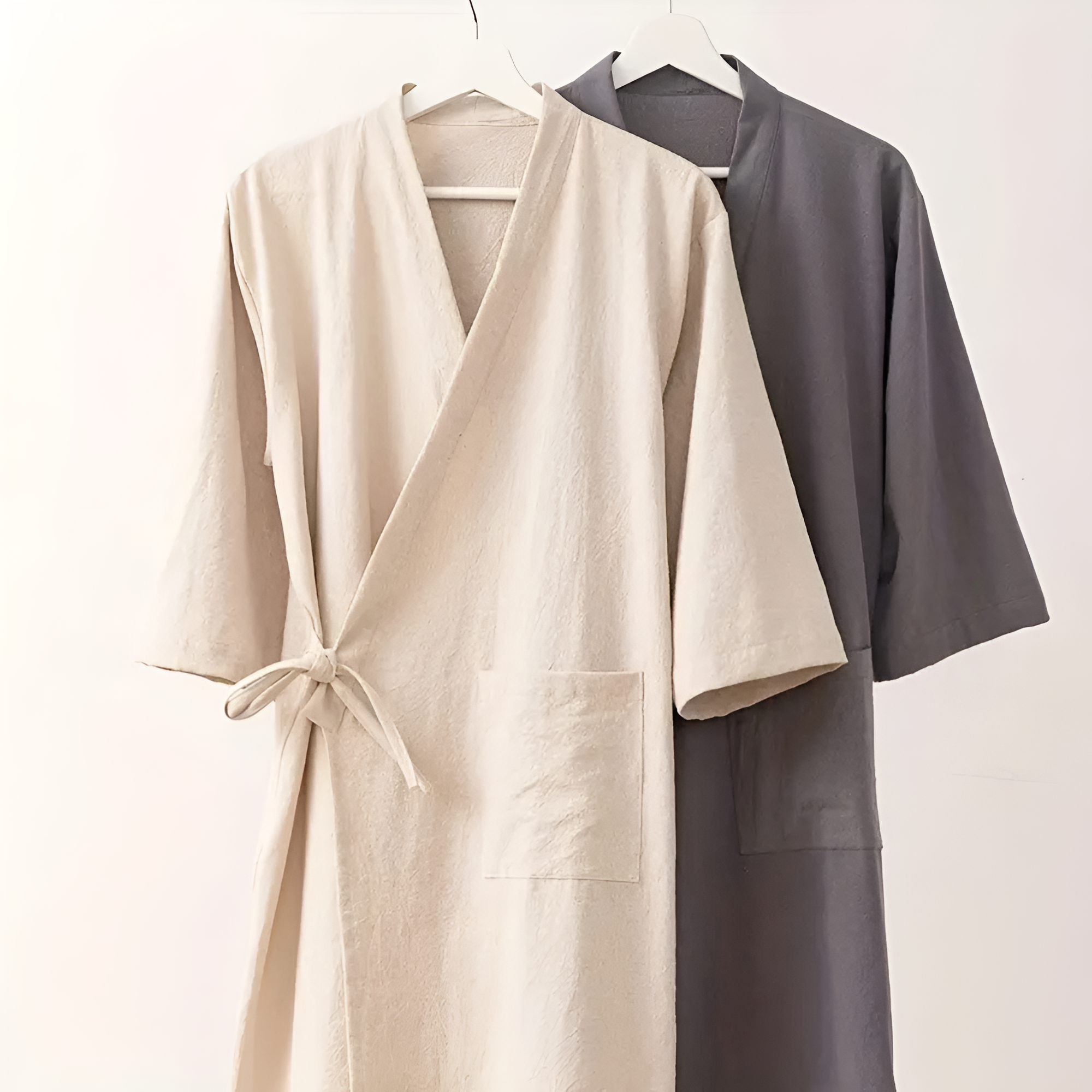 Minimalistický unisex kimono župan