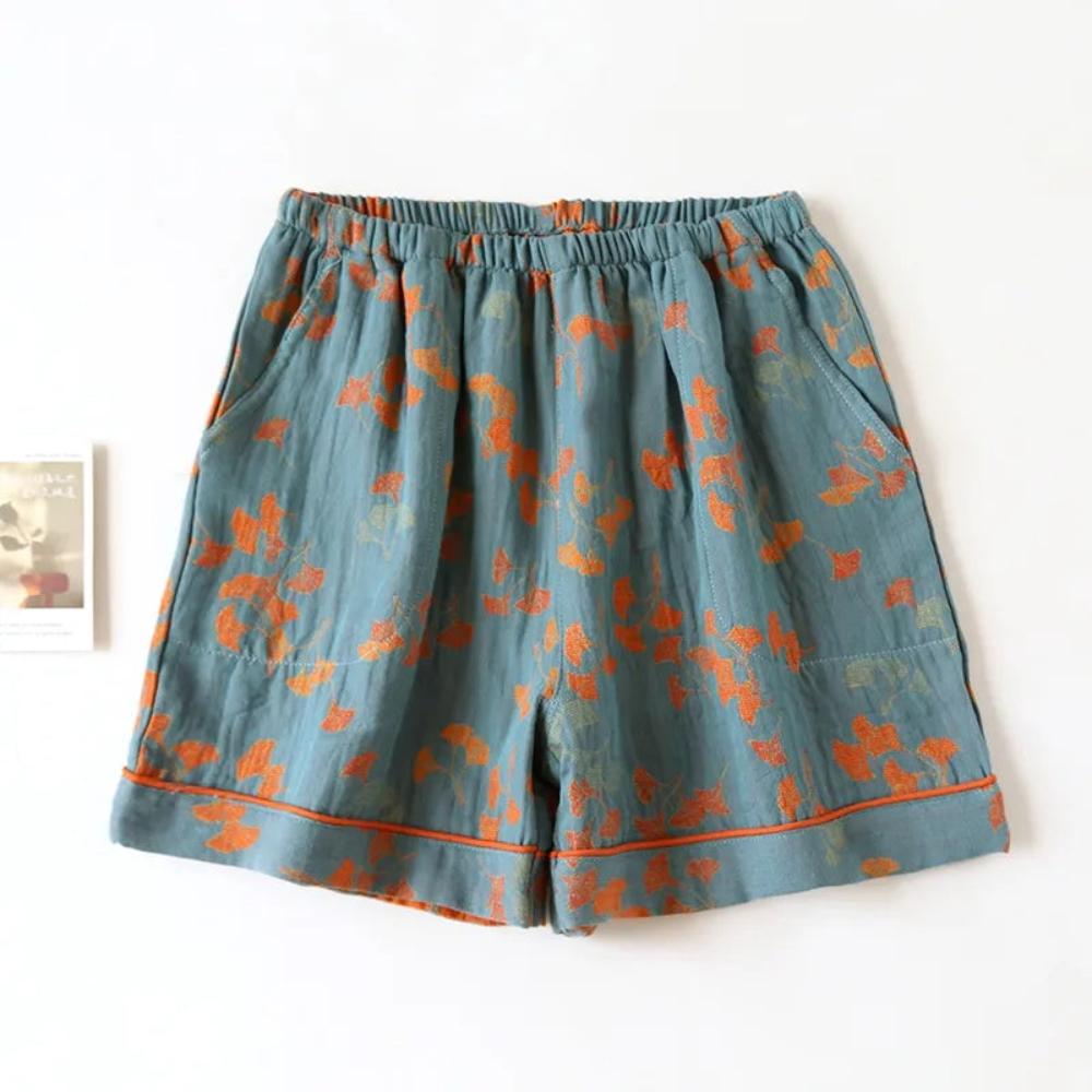 Patterned Loose-Fit Summer Shorts