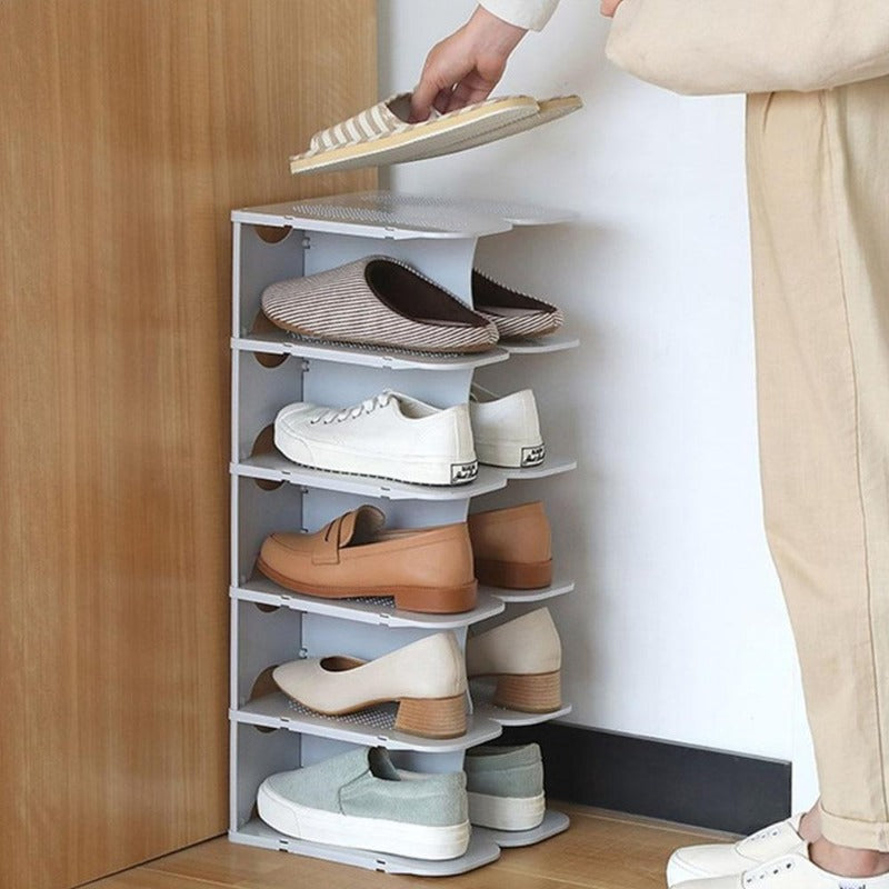 Étagères de rangement à chaussures modulaires à 6 niveaux