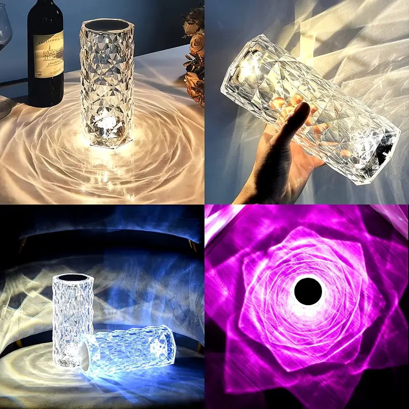 Lámpara de Cristal Táctil Sensible CrystalGlow™