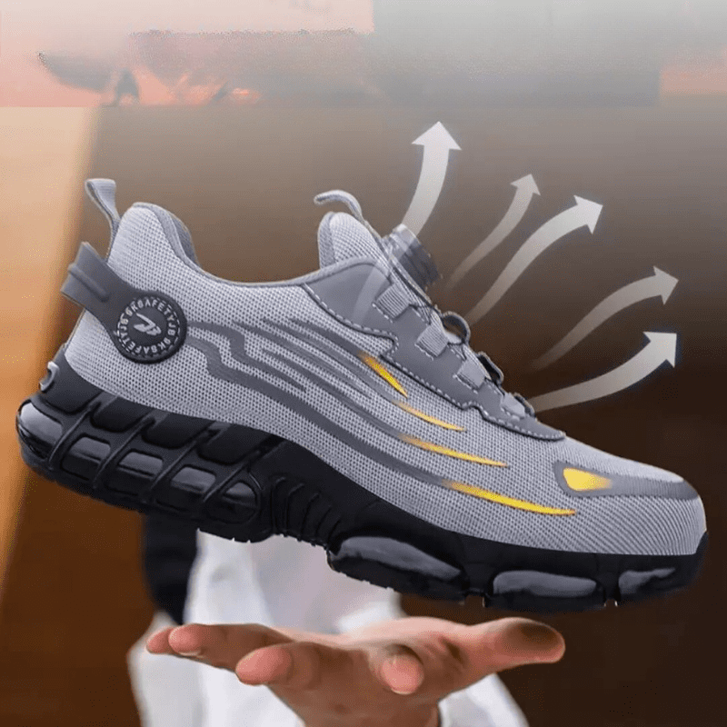 Henner Z90 Chaussures de sécurité ultra légères et résistantes avec boucle rotative à embout en acier