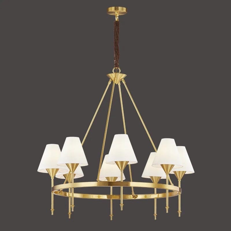 Evans Linen Shade Chandelier