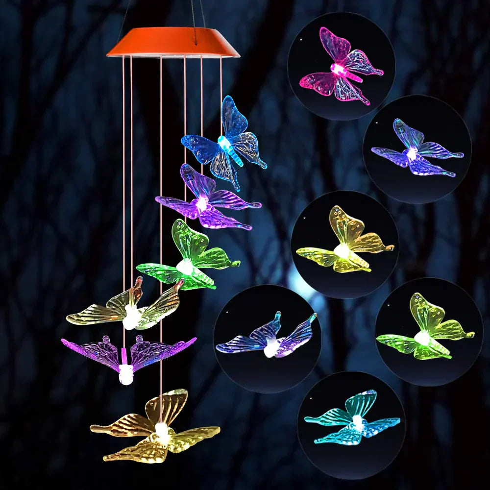 Flutterlights - Decoratieve lampen op zonne-energie met vlinderontwerpen