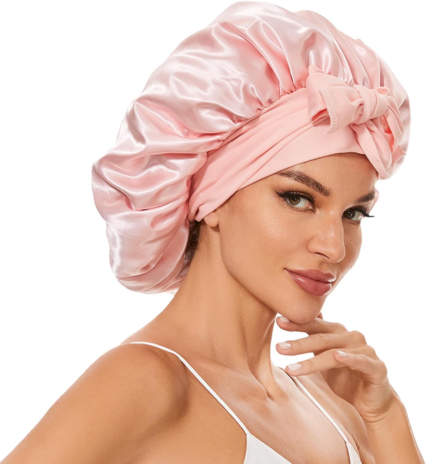 Silk Satin Bonnet - wake up with perfect hair