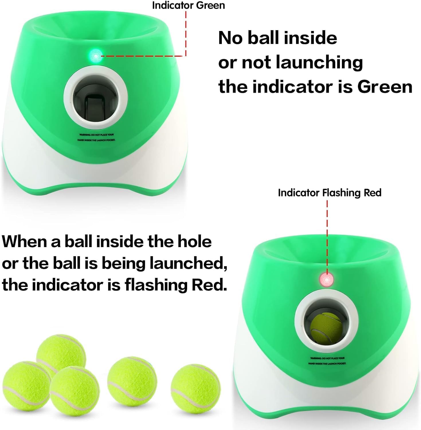 Automatic Dog Ball Launcher – 3 Distance Settings for Endless Fetch Fun