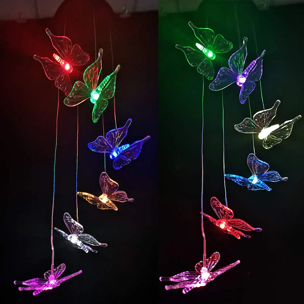 Flutterlights - Decoratieve lampen op zonne-energie met vlinderontwerpen