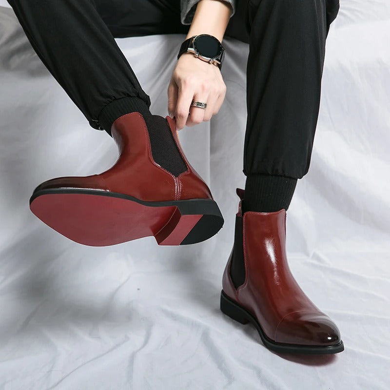 Huntsman™ Signature Crimson Chelsea Boots