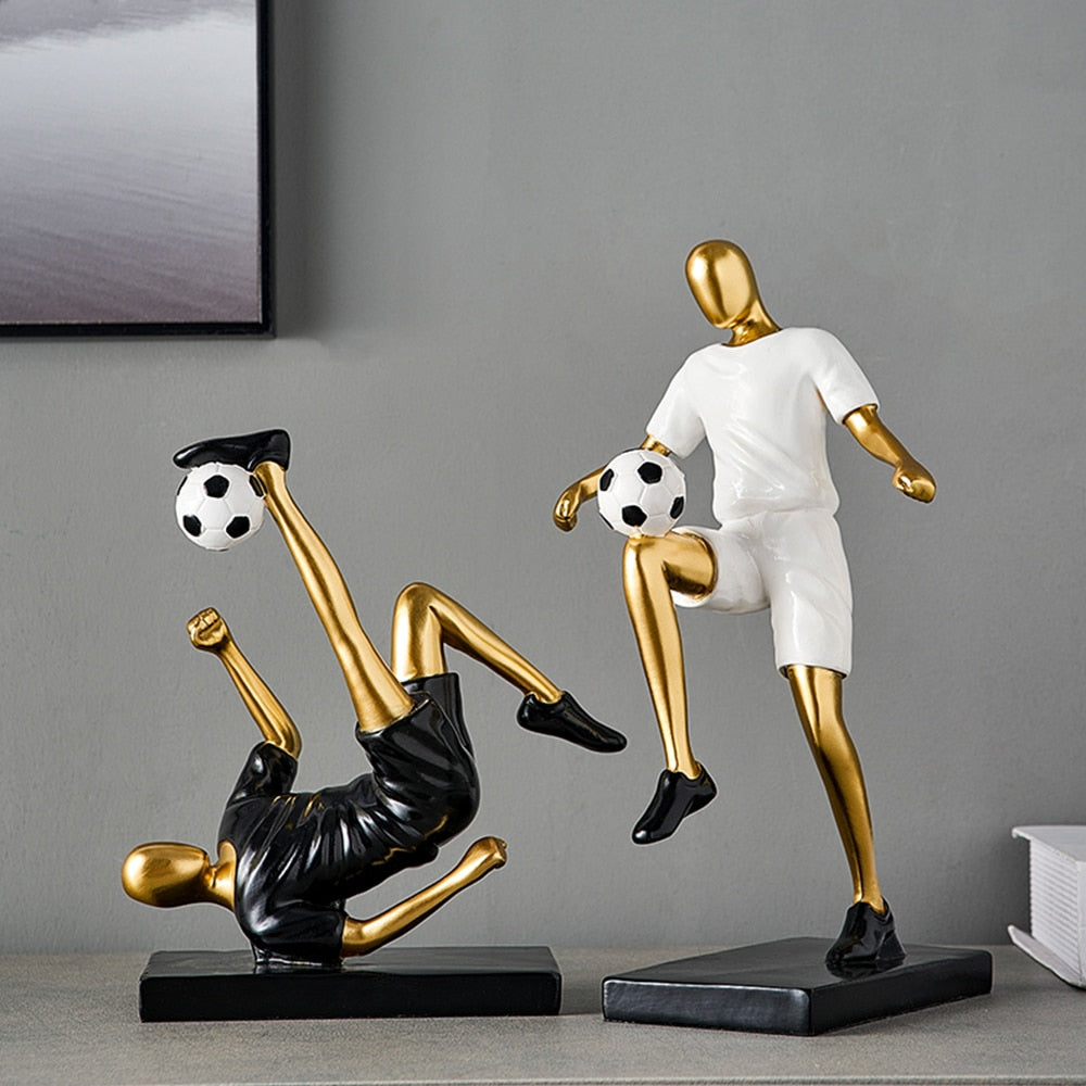 Abstract Football Player Figurine