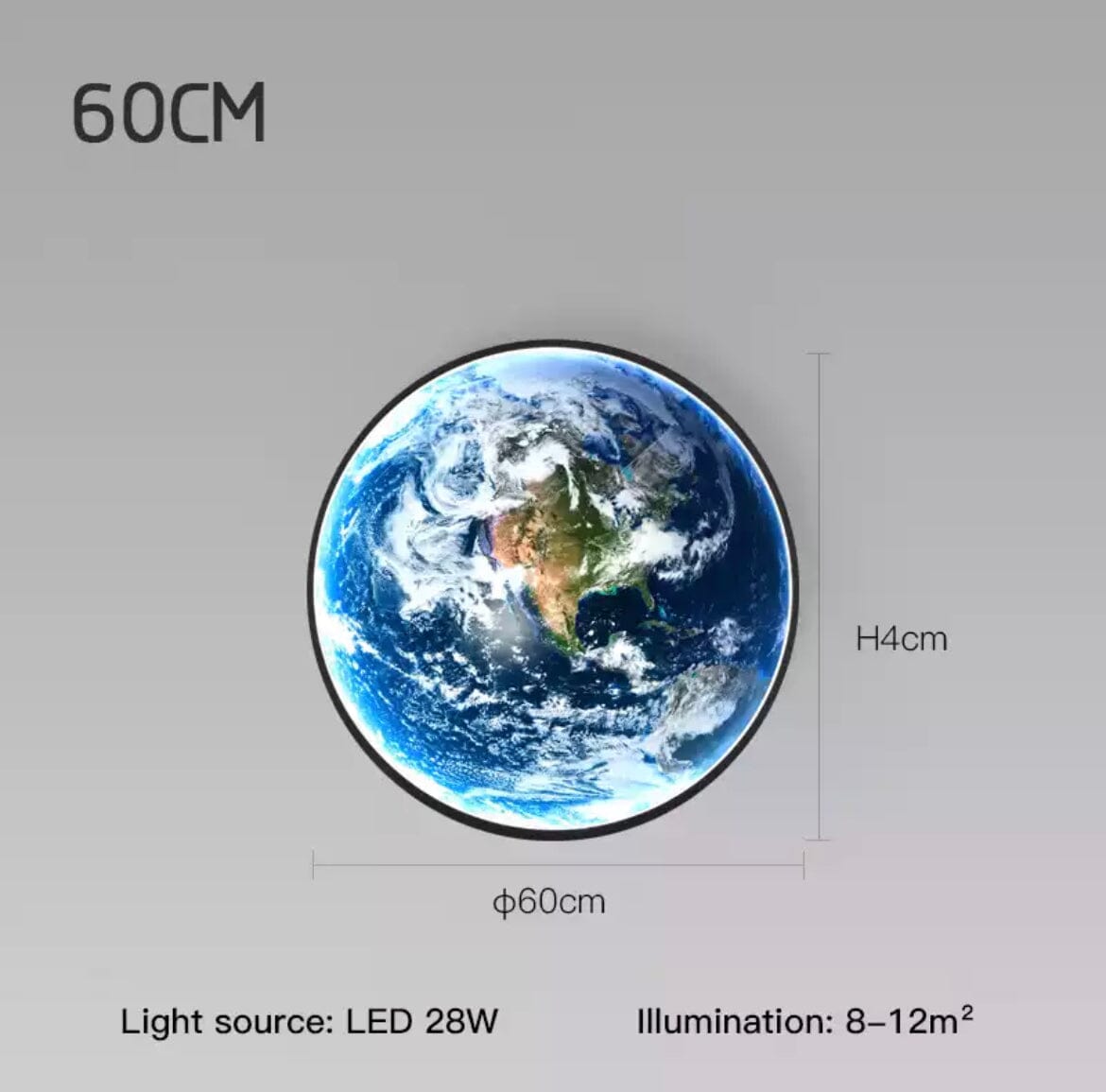 The Earth LED wall lamp