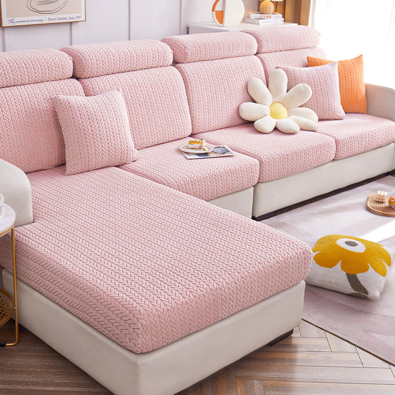 Small Wheat Pattern Sectional Pet Couch Cover