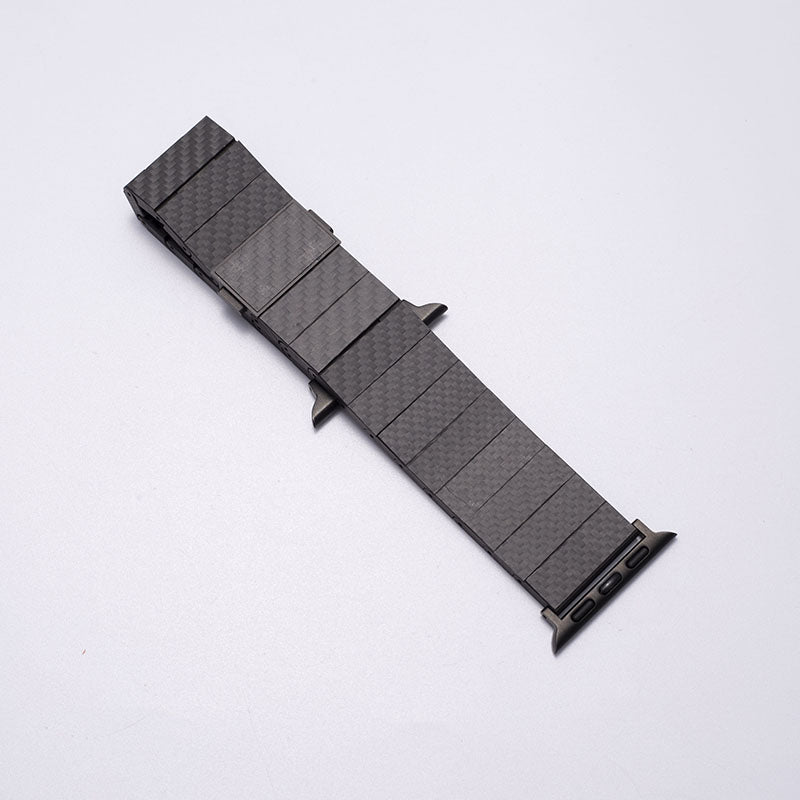 Kolfiber Apple Watch-band + Slim Aramid Fiber Skyddande Fodral