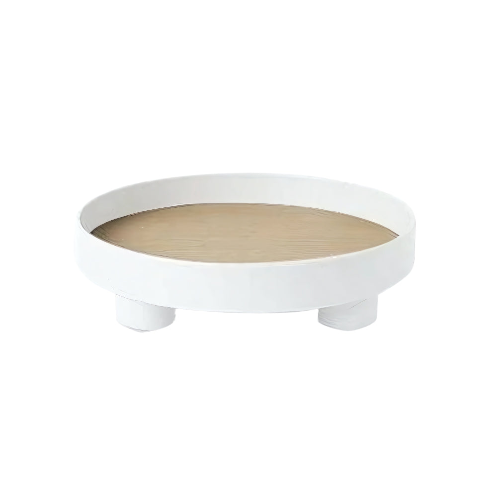 Plateau en bois rond moderne Barbara