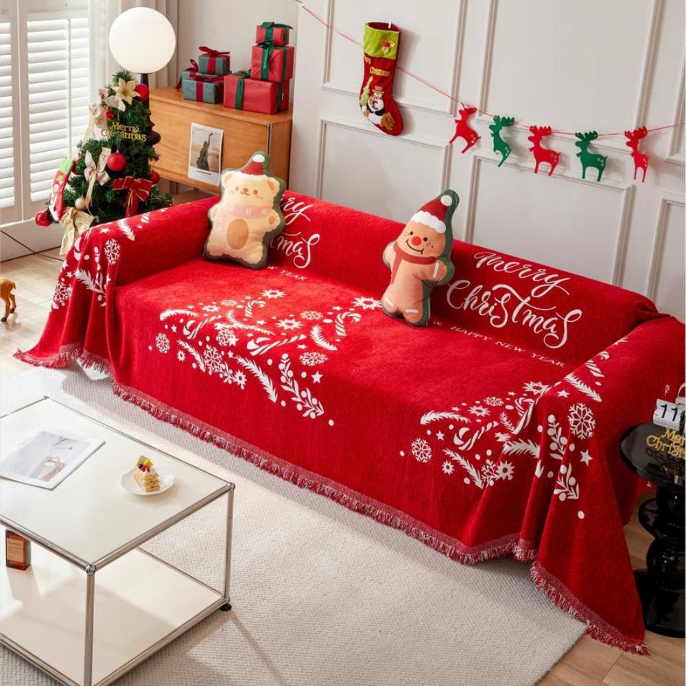 Snowflake Holiday Sofa Cover