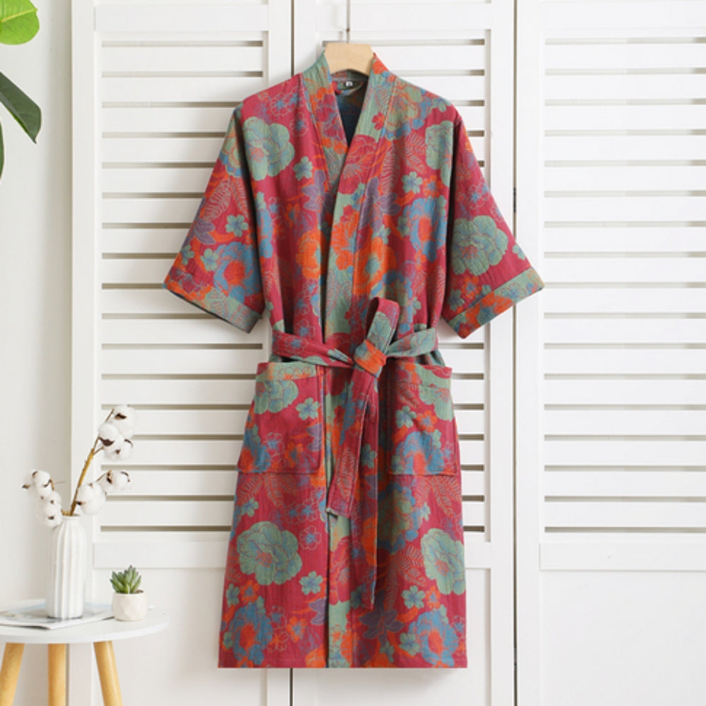 Rosebud Elegance Comfort Bathrobe