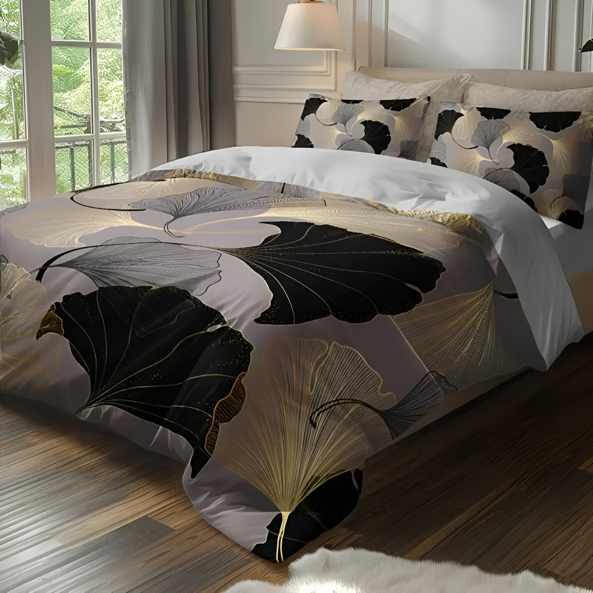 Ensemble de housse de couette Artistic Leaf