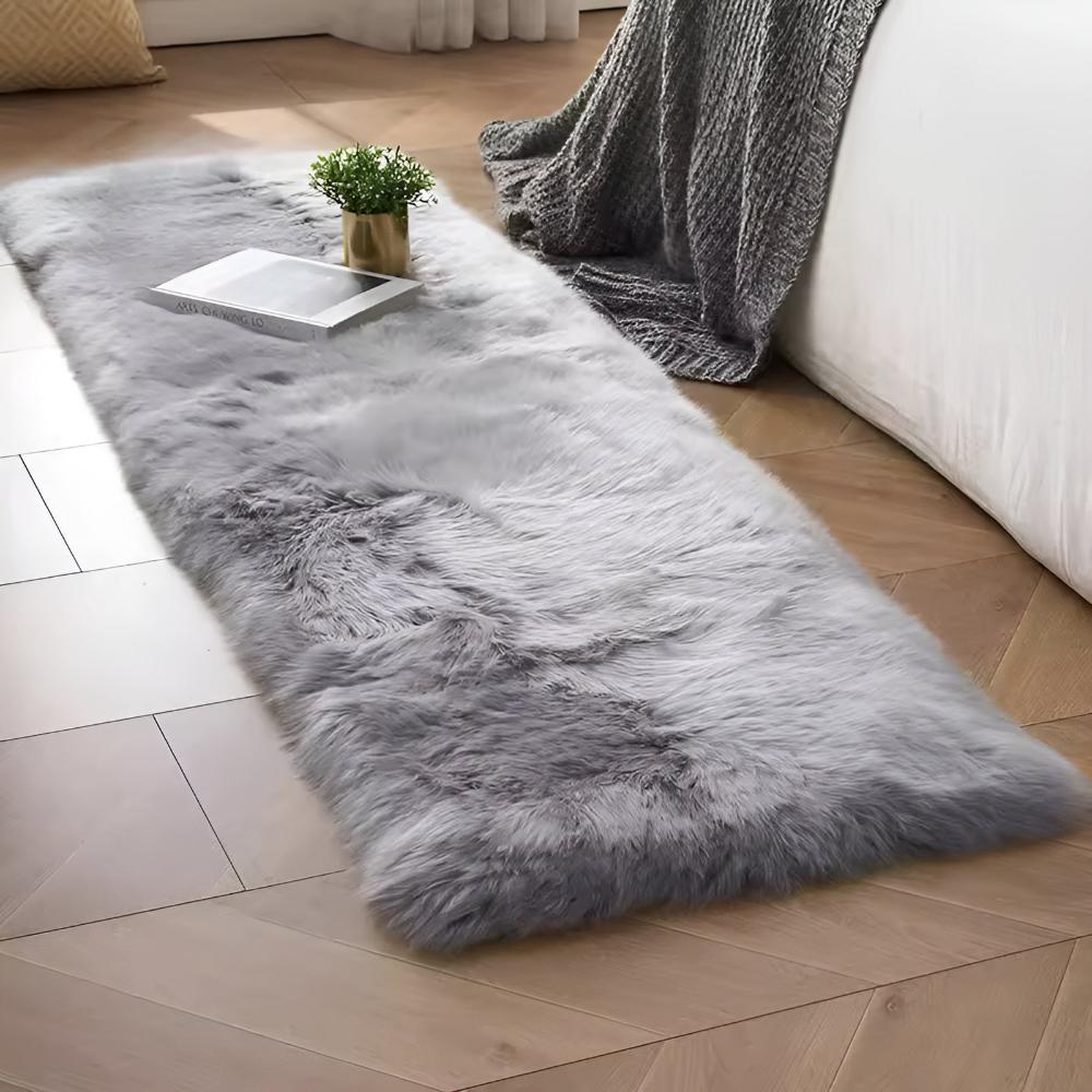 Faux-Fur-Plüschsofaüberwurf