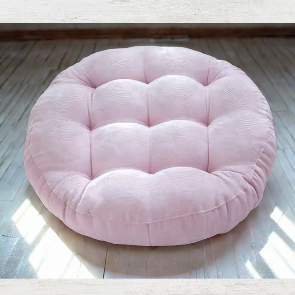 Velvet Tufted Round Cushions