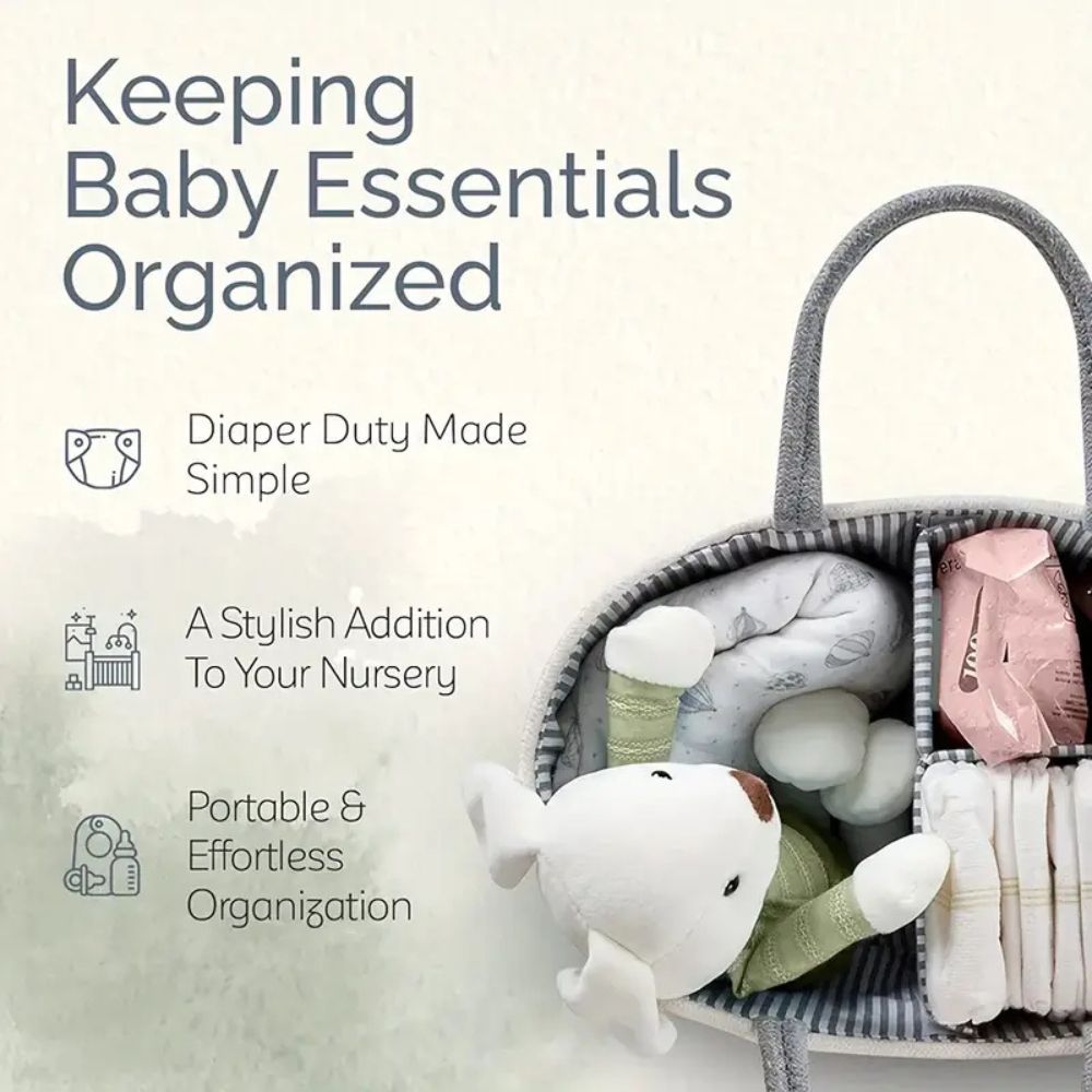 Cotton Rope Baby Caddy Organiser