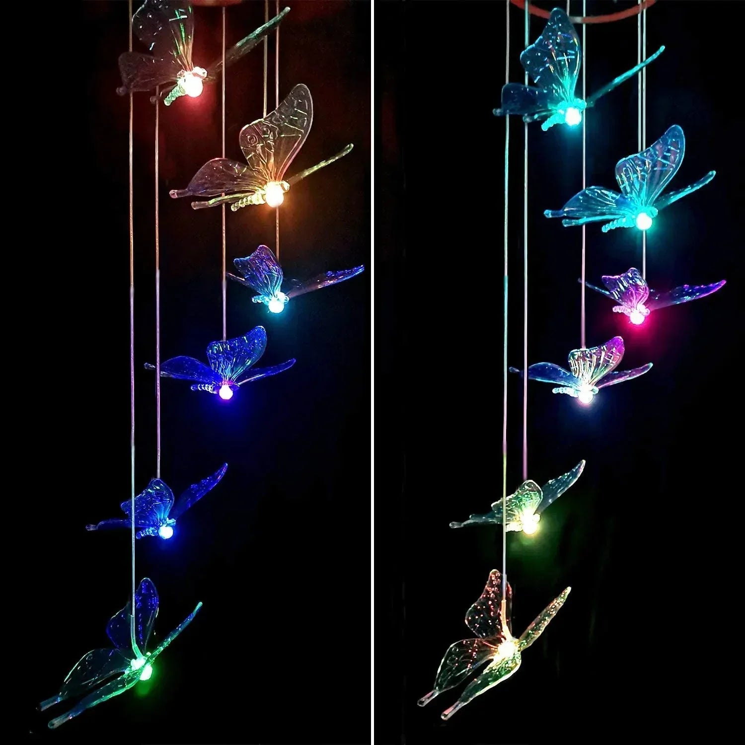 Flutterlights - Decoratieve lampen op zonne-energie met vlinderontwerpen