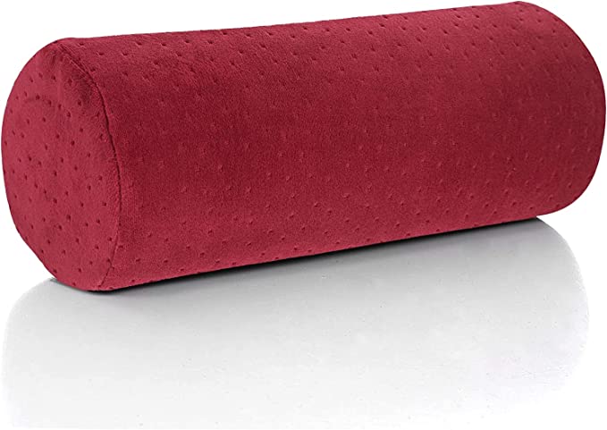 Almohada cilíndrica de rollo cervical redonda de bambú rojo - Solorfit