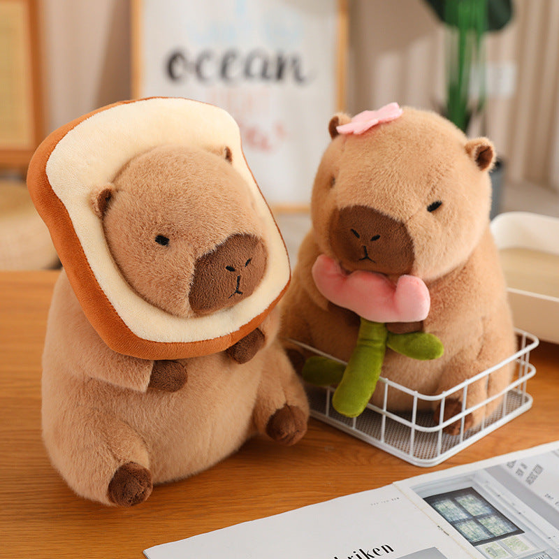 Capybara Drinking Boba Peluche – Capybara doux et câlin pour enfants et adolescents (disponible en 30 cm et 40 cm)