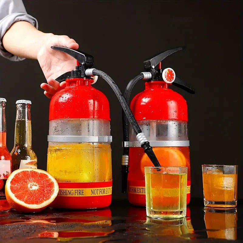 Dispensador de bebidas con extintor de incendios