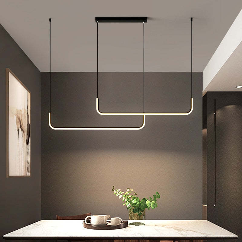 Edge - Moderne LED-Pendelleuchte aus Metall und Silikon